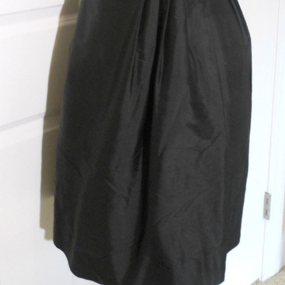 J CREW NWT Black Strapless Silk Duponi 'Erin' Dress - Picture 2 of 8